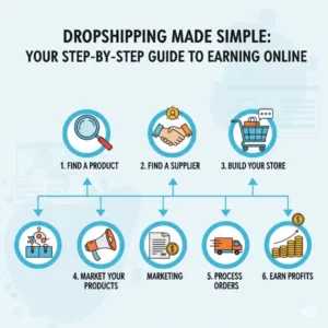 “Dropshipping Made Simple: Your Step-by-Step Guide to Earning Online”